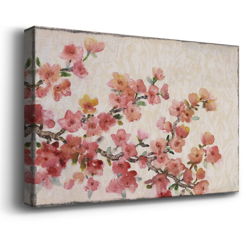 "Composition de fleurs de cerisier II", H 40 po x l 60 po