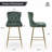 Maghull Upholstered Counter Stool with Metal Frame-1422407904