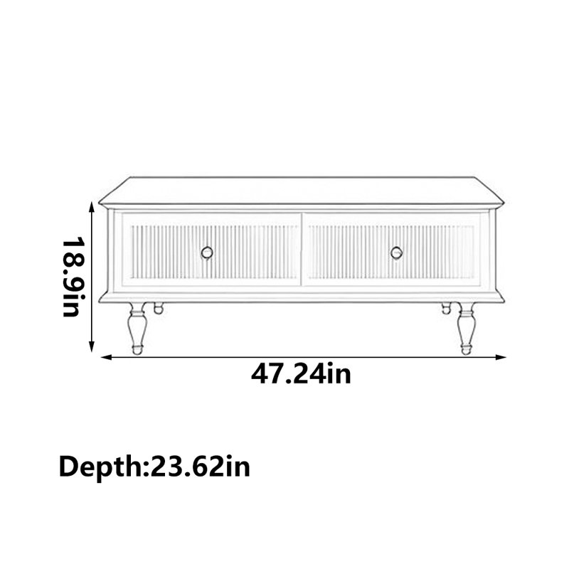 Table basse rétro noire