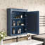Armoire de rangement murale de salle de bain 24 po x 27 po avec miroir, tablettes réglables, économiseur d'espace, armoire de salle de bain moderne à fixation au toucher, ustensiles de salle de bain-1391217858