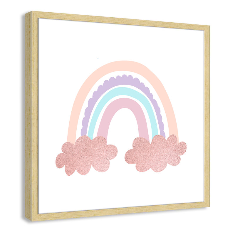 Rainbow Plants & Flowers, Champagne Box Framed, 23.5" H x 23.5" W x 1.19" D