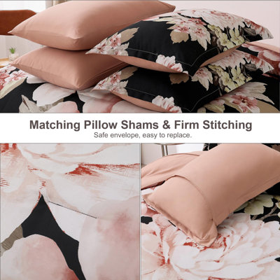 7-Piece Floral Comforter Set Lightweight All-Season Bedding Set