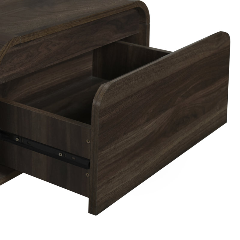 Ensemble 2 pièces de table de bout Donovan, Brun, 21.6" H x 24" W x 15.7" D