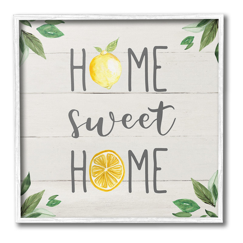 «Sweet Home with Lemons», art de la giclée encadrée par Carol Robinson, Estampe numérique encadrée blanc bord de mer