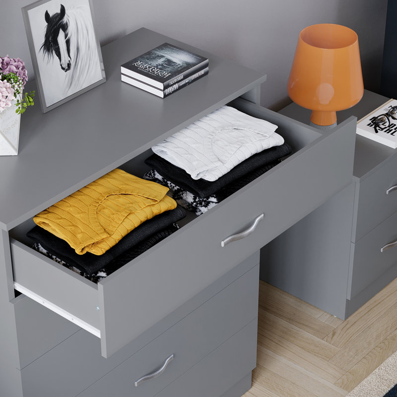 Maybery 5 Drawer 75Cm W Chest, Grey