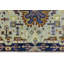 Tapis tribal gris clair 3 x 5 Indo Karajeh