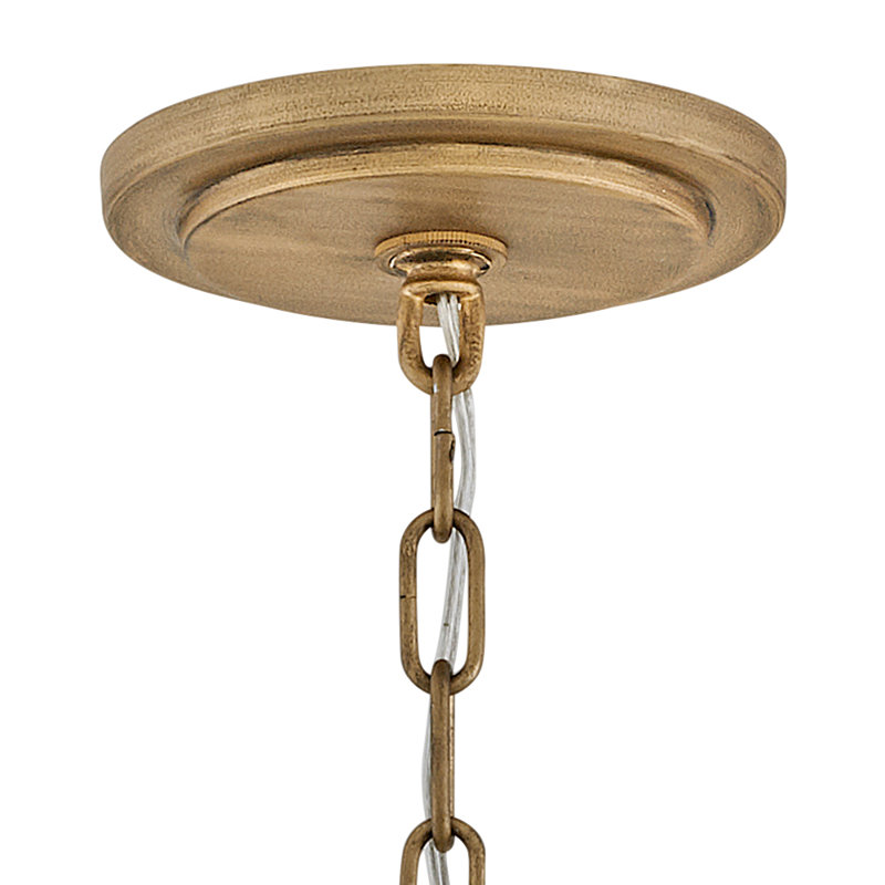 Dune 4 - Ligh Crystal Tiered Pendant, Burnished Gold/Blue