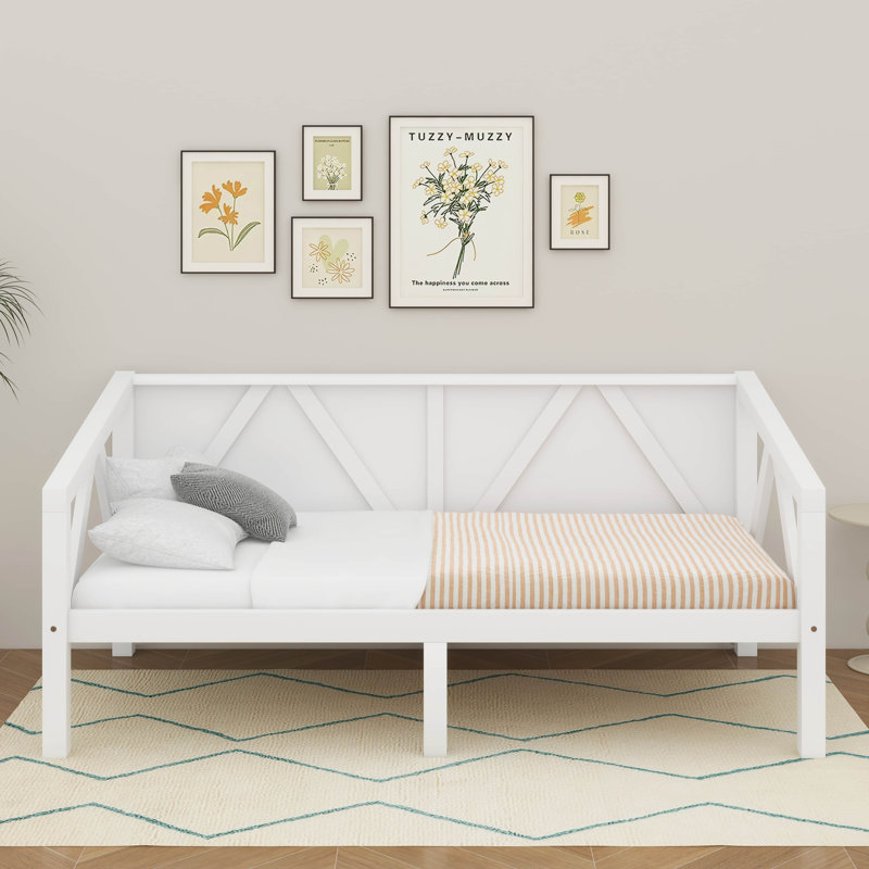 Lit de jour, Lit simple, Blanc