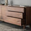 Buffet simple en noyer noir multifonction