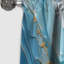 Charm glacier bleu et blanc - rideau formes abstraites - rideau occultant - 1 panneaux-107523074