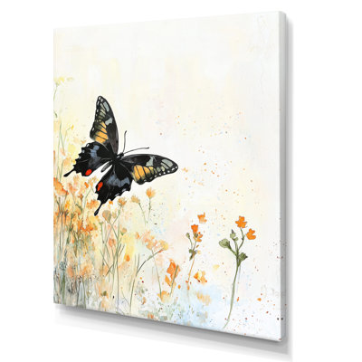 Autumn Butterfly Delicate Wings - Butterfly Wall Art Living Room