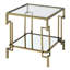 Table de bout en verre 20 po