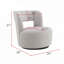 Fauteuil demi-tonneau pivotant en tissu Teddy-1660055780