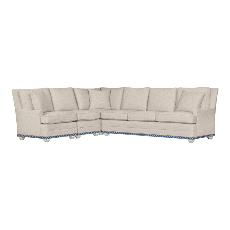 American Bungalow 4-Piece Riverside L-Sectional, Nadia Steam, No, Navajo