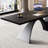 Black Rectangular Solid Wood + Carbon Steel desk-575482737