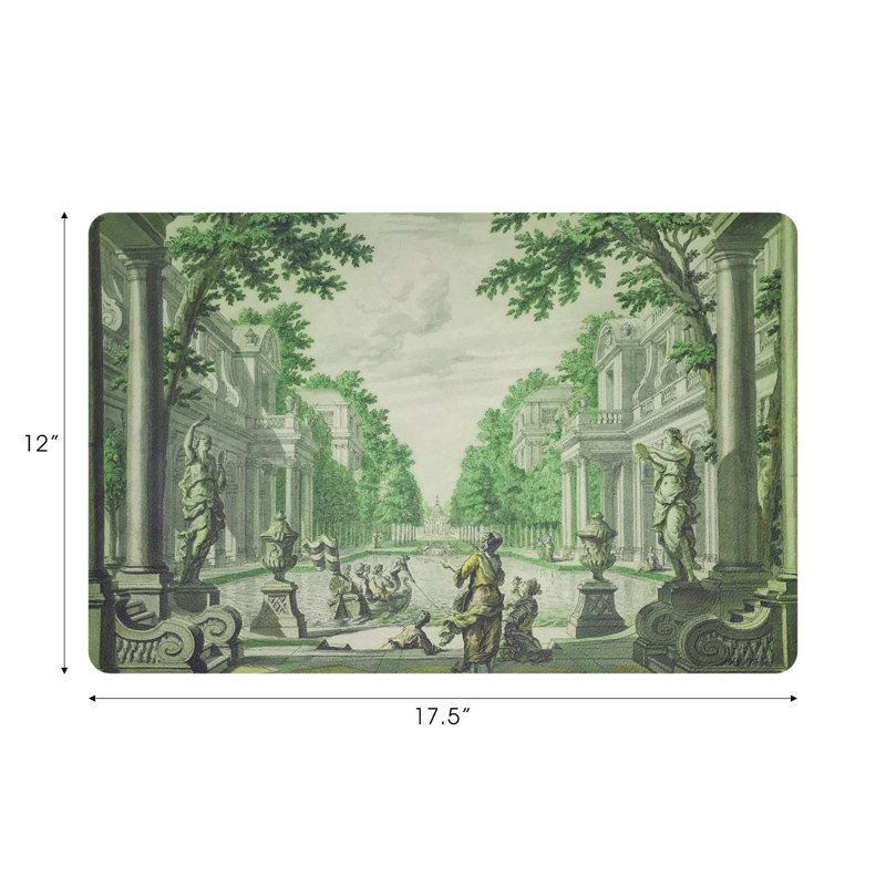 Napperon Dimanche a Paris, Vert