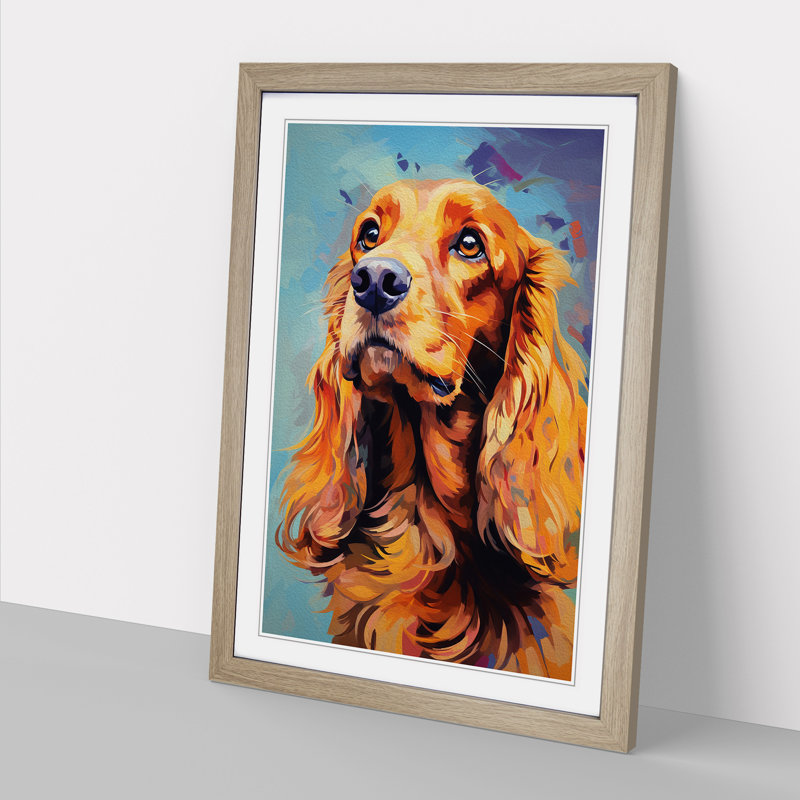 Single Picture Frame Print on Wood, 46cm H x 34cm W, Oak Framed