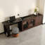 Bureau à hauteur réglable et coiffeuse, bureau en L avec plusieurs tiroirs et armoires de rangement