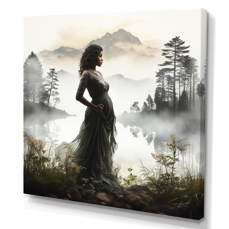 Forest Forest Pregnant Serenity sur impression sur toile, Toile tendue, H 30 po x l 30 po x P 1 po