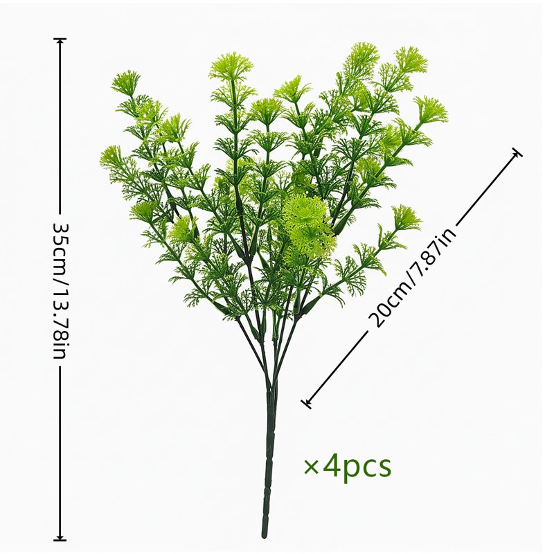 4PCS petites plantes artificielles décoratives plantes d'intérieur