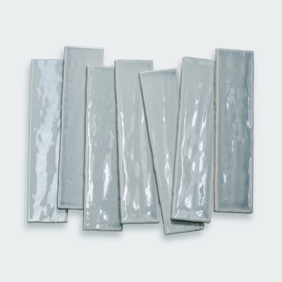 Carreau de plancher et de métro en porcelaine 2,5 po x 10 po Marin