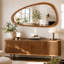 Miroir d'appoint asymétrique en bois massif-1239700749-1239700750