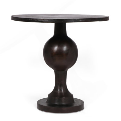 Aluminum Circular Dining Table, Bronze