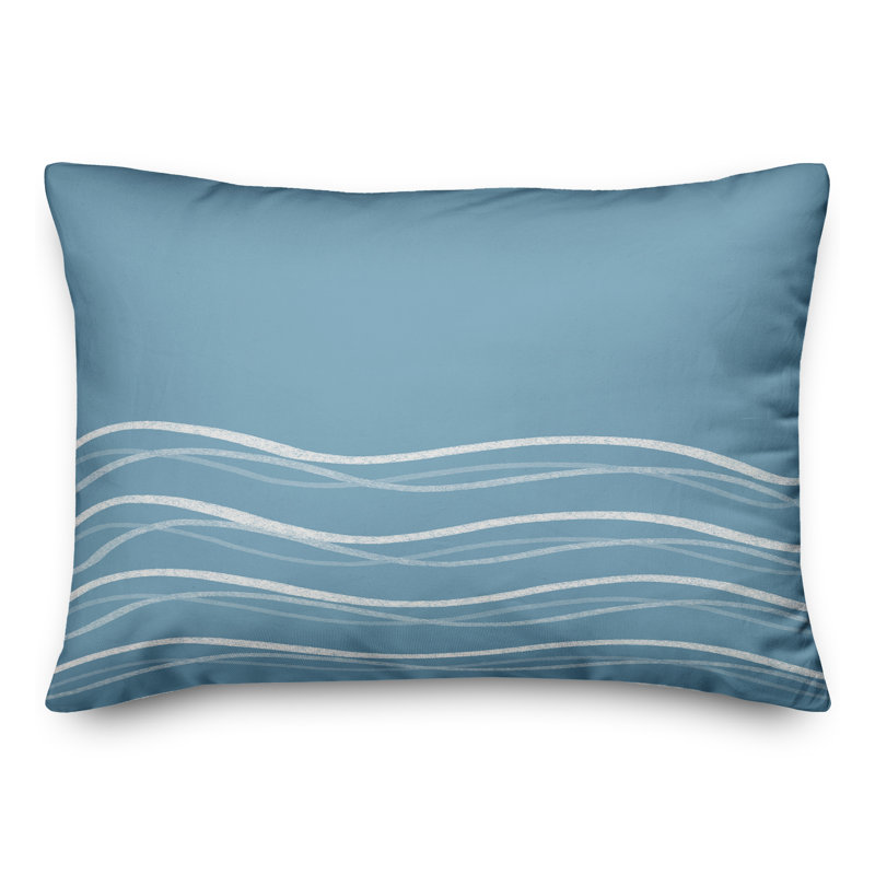 Coussin Striped, Bleu