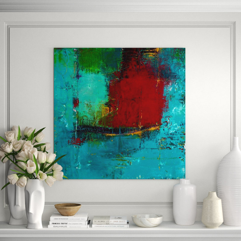 Mighty Ocean III Print by Ann Golumbuk, Plexi, 40" H x 40" W