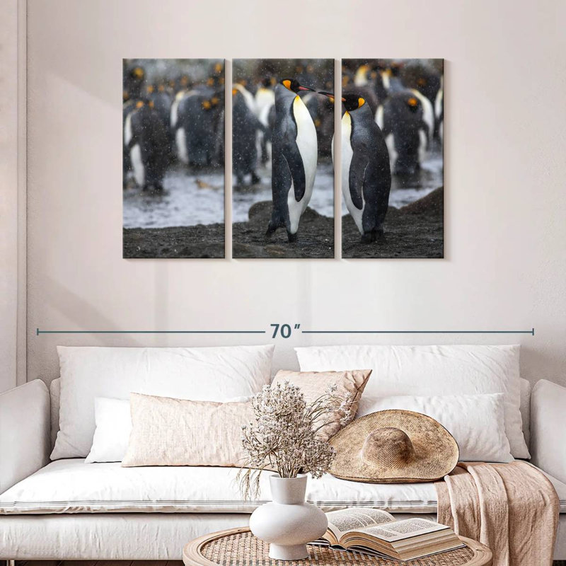 Brampt Penguin Romance, 28" H x 45" W