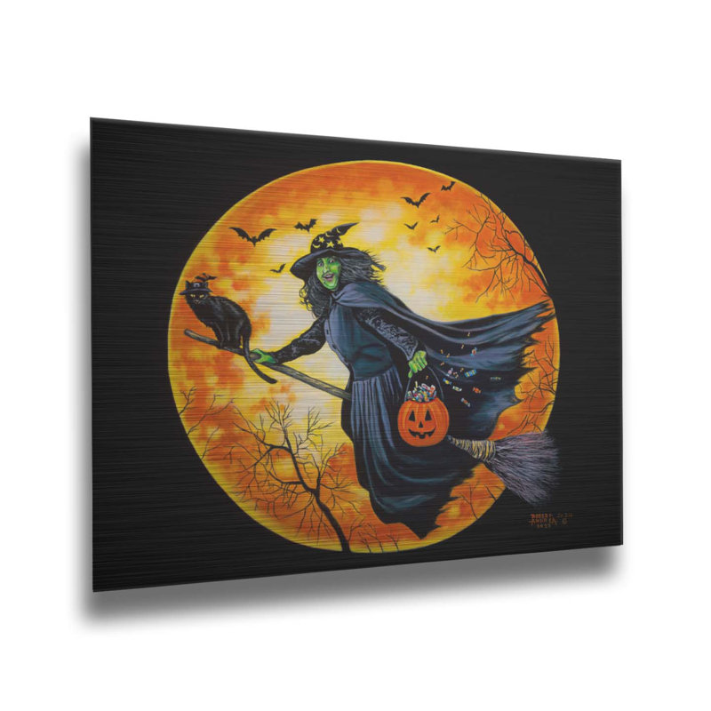 «Moonlight Flight» par Robert Andrea, H 8 po x l 10 po x P 1 po, Sans cadre en métal