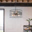 Luminaire suspendu tambour 6 lumières Saxton