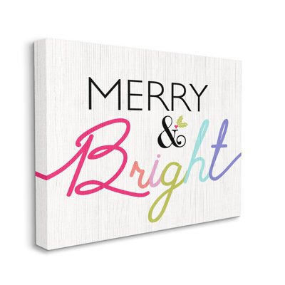 «Merry and Bright Whimsical Rainbow Colors» par Daphne Polselli - impression d'art graphique