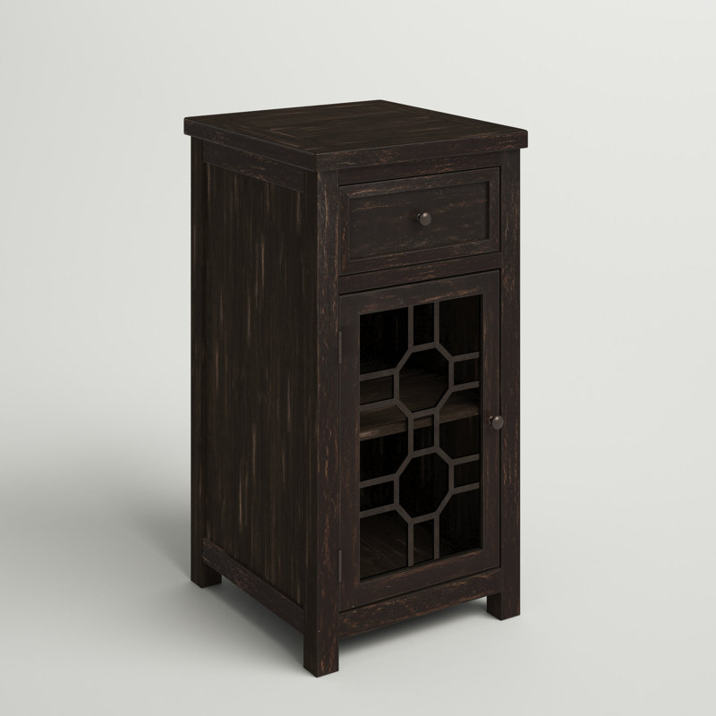 End Table with Storage, Antique Black
