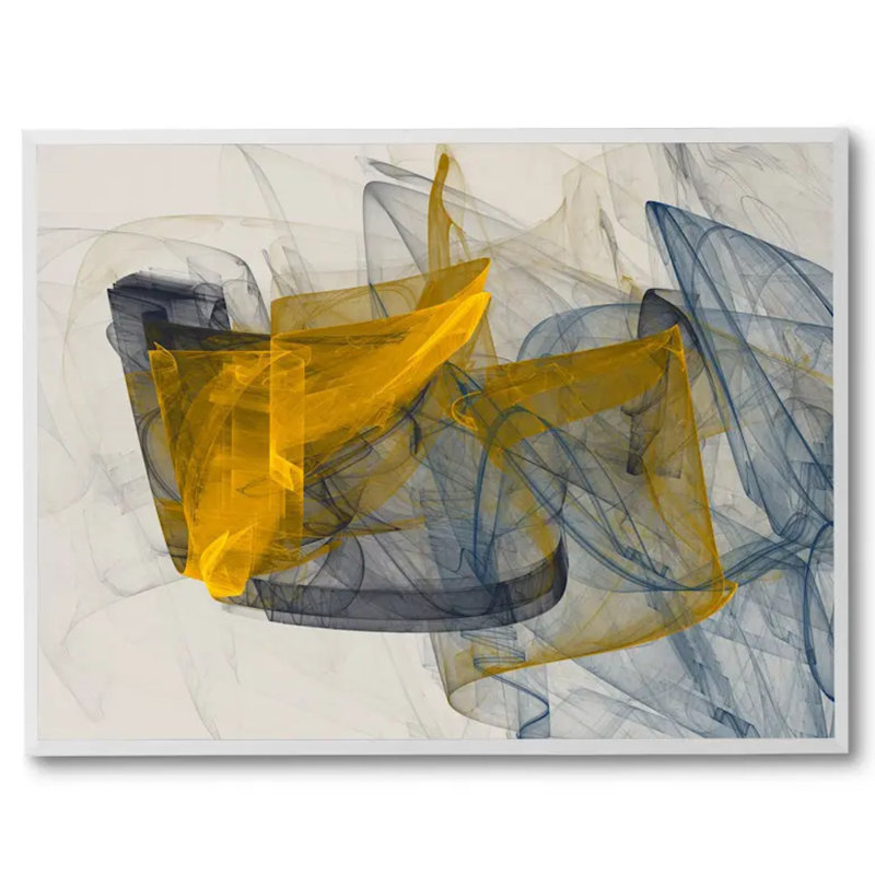 «Spacewarp» par Rica Belna - impression, H 26 po x l 34 po, Pas de tapis, Toile encadrée flottée blanche