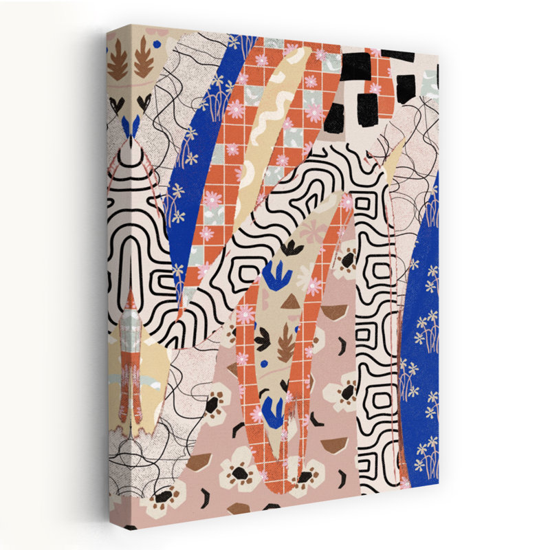 Art contemporain, art contemporain abstrait, H 24 po x l 16 po