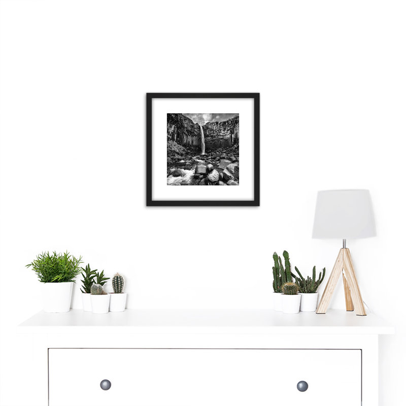 Warby Svartifoss Waterfall Iceland Nature by William Warby - Single Picture Frame Print