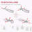 9 FT Tall Unlit Snow-Flocked Slim Artificial Christmas Tree