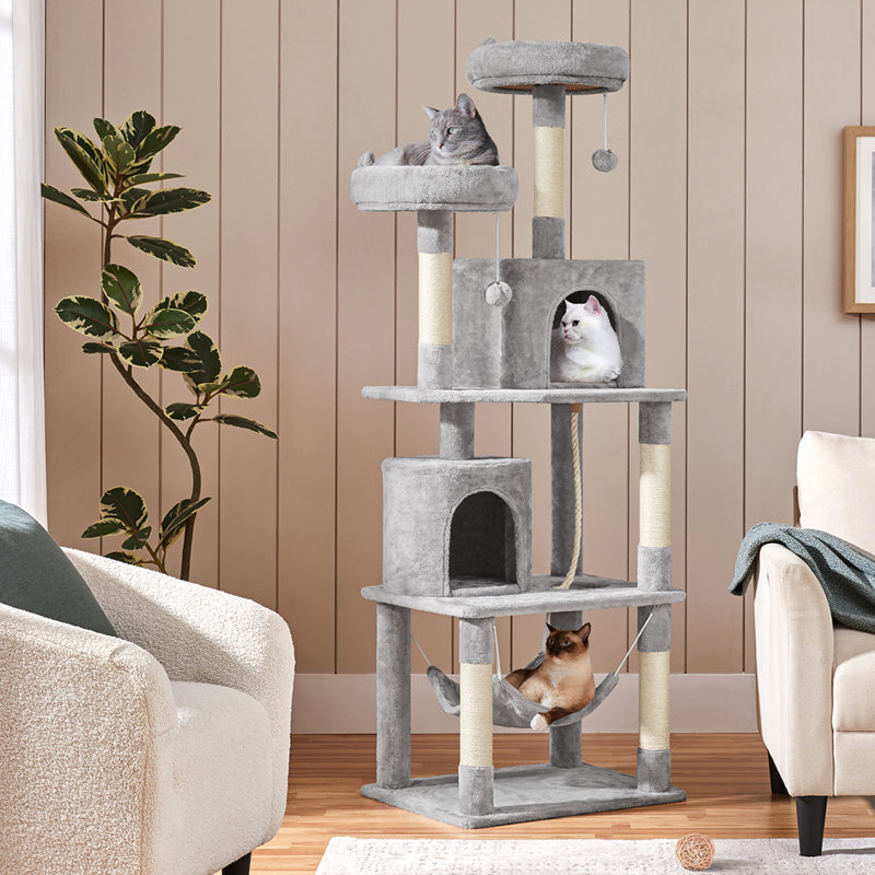 Cat Tree, Light Gray