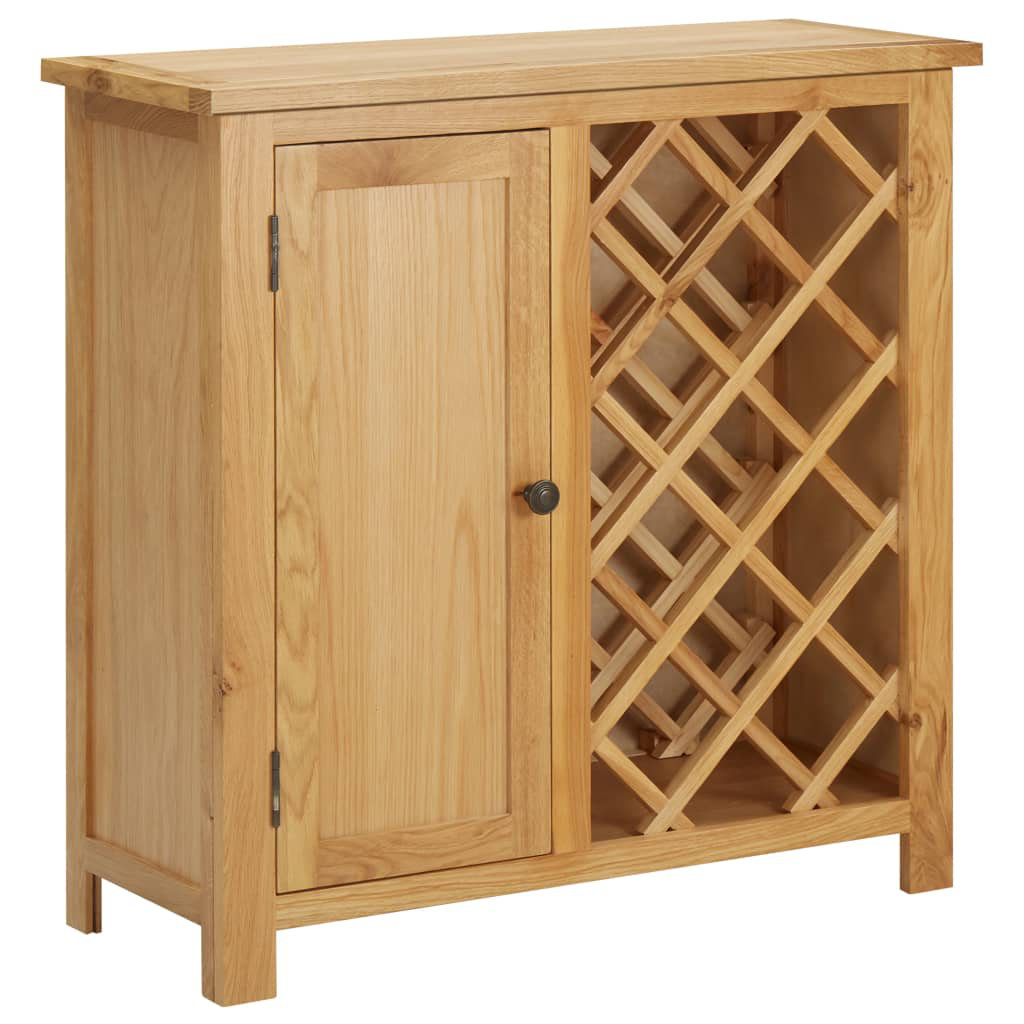Gracie Oaks Wine Bottle Holder with Door Floor Wine