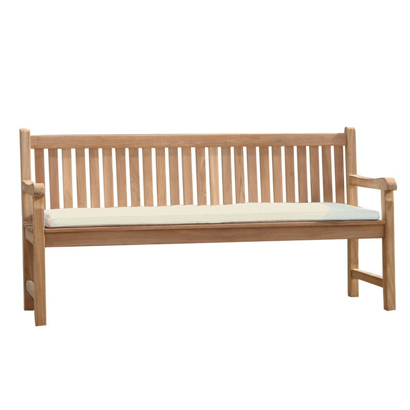 Toscana Bench Cushion, Beige, 5cm H x 152cm W x 44.5cm D