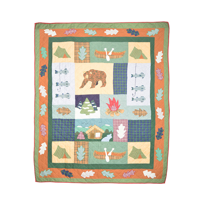 Cabin Rustic Cotton Duvet Cover, Twin Duvet Cover