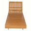 ENSEMBLE DE CHAISE LUNGE EN BOIS D'ACACIA AVEC COUSSIN LUNGE (crème) - version gris foncé assortie disponible-921583017