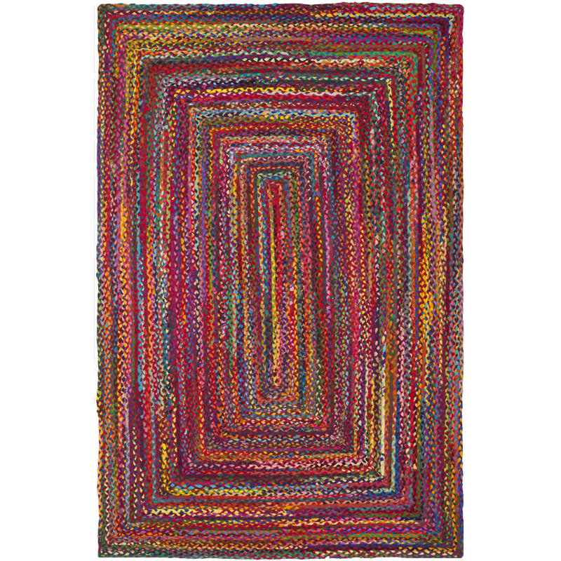 Cotton Hand Woven Area Rug, Rectangle 183 x 274 cm