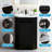 26" Corner Single Bathroom Vanity With Ceramic Sink, Freestanding Bathroom Cabinet Sink (Faucet Not Included)