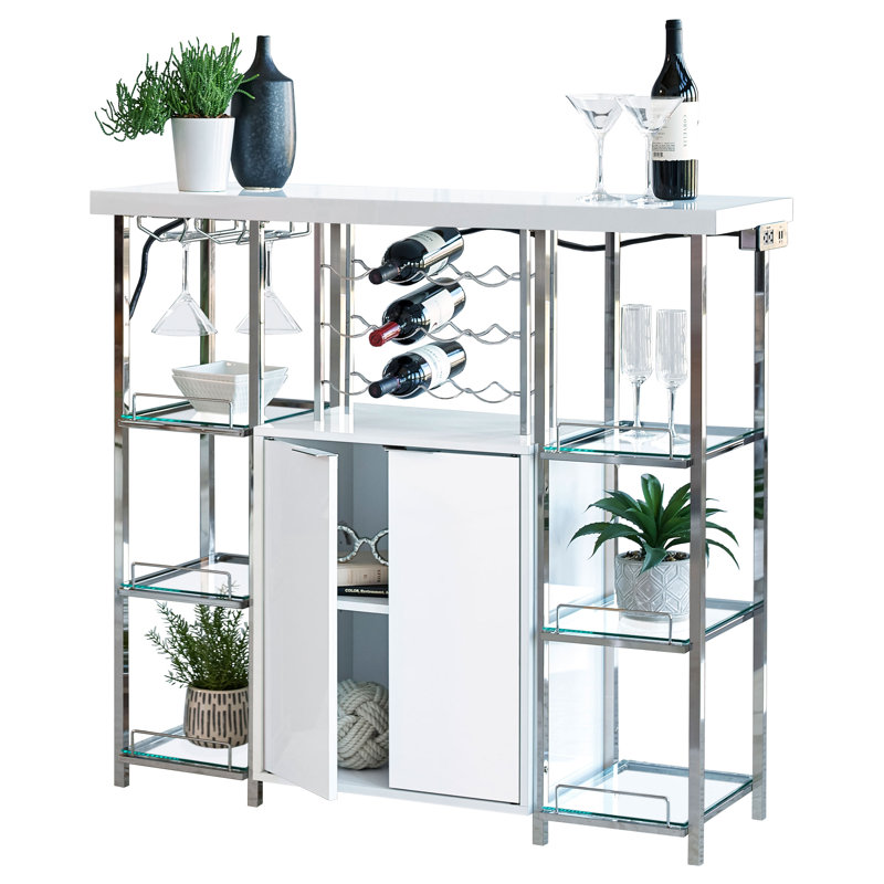 Maeliyah 47.25 " L Steel Bar Cabinet