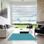WSH-PAT27-LBLU - Tapis 100% motif lavable à la machine 2989-68242851