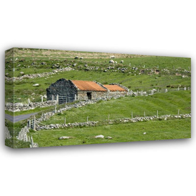 August Grove® Kaveney, Wendy Gallery Wrapped Canvas Art: Ireland, Barnabaun Point Irish countryside