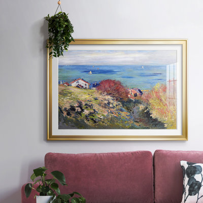 Pourville, 1882, reproduction d'art encadrée