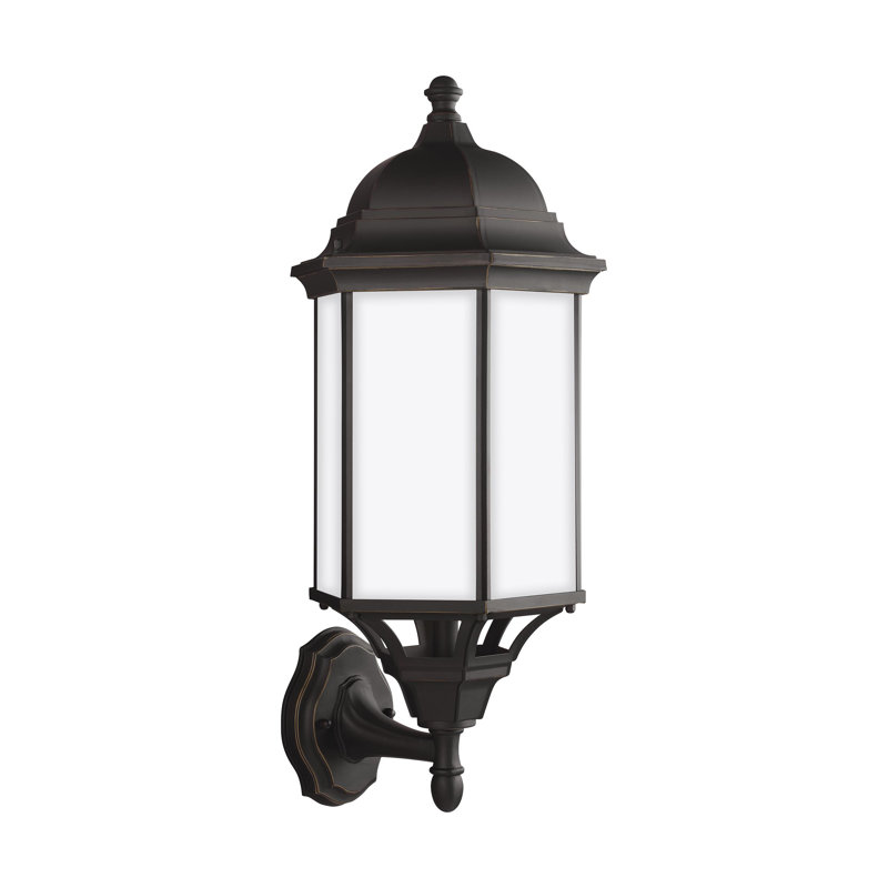 Sevier Large One Light Uplight Outdoor Wall Lantern from Generation Lighting , No, 21.75" H x 9.38" W x 9.38" D